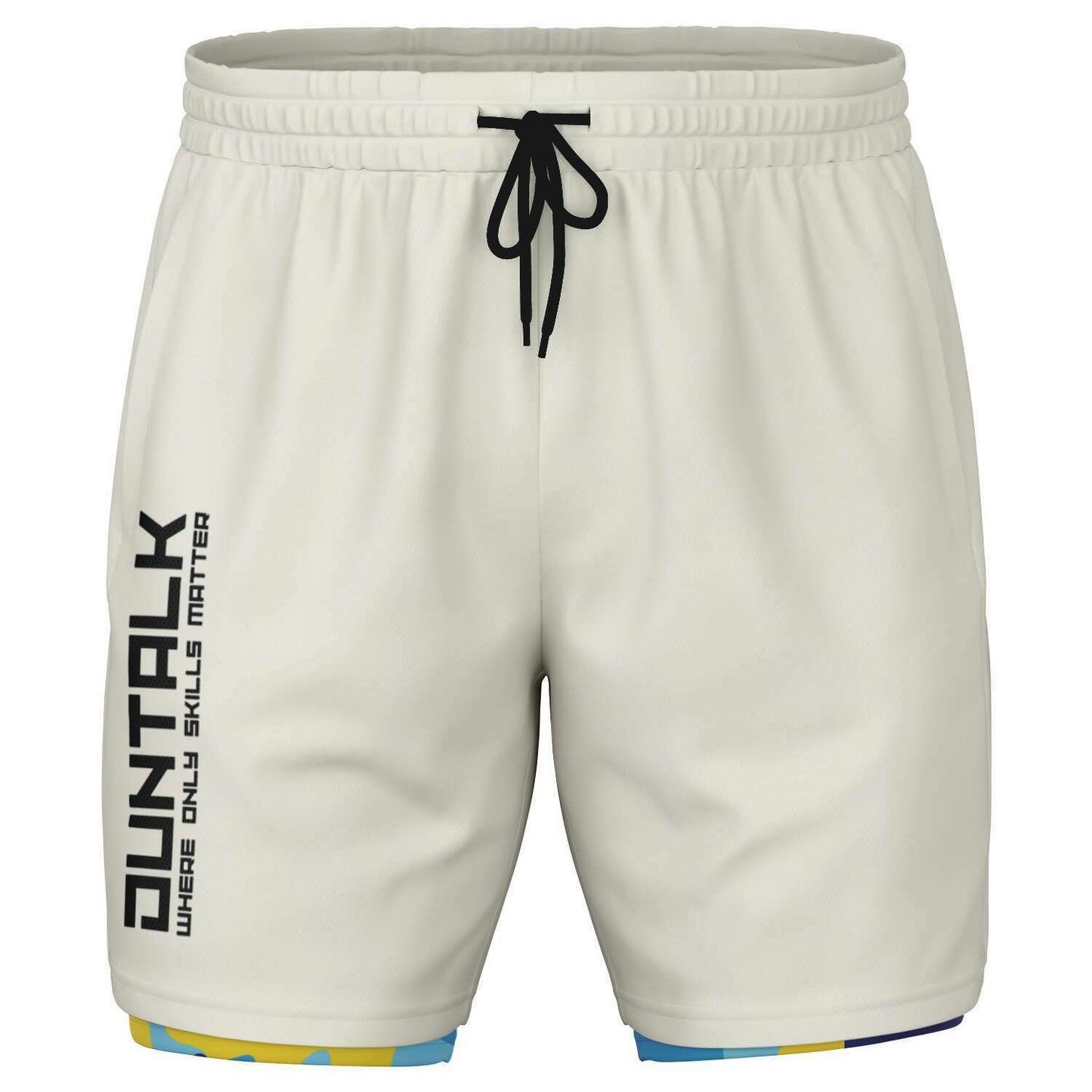 Duntalk "Bench Mob" 2 in 1 Basketball Shorts - Blue Subliminator