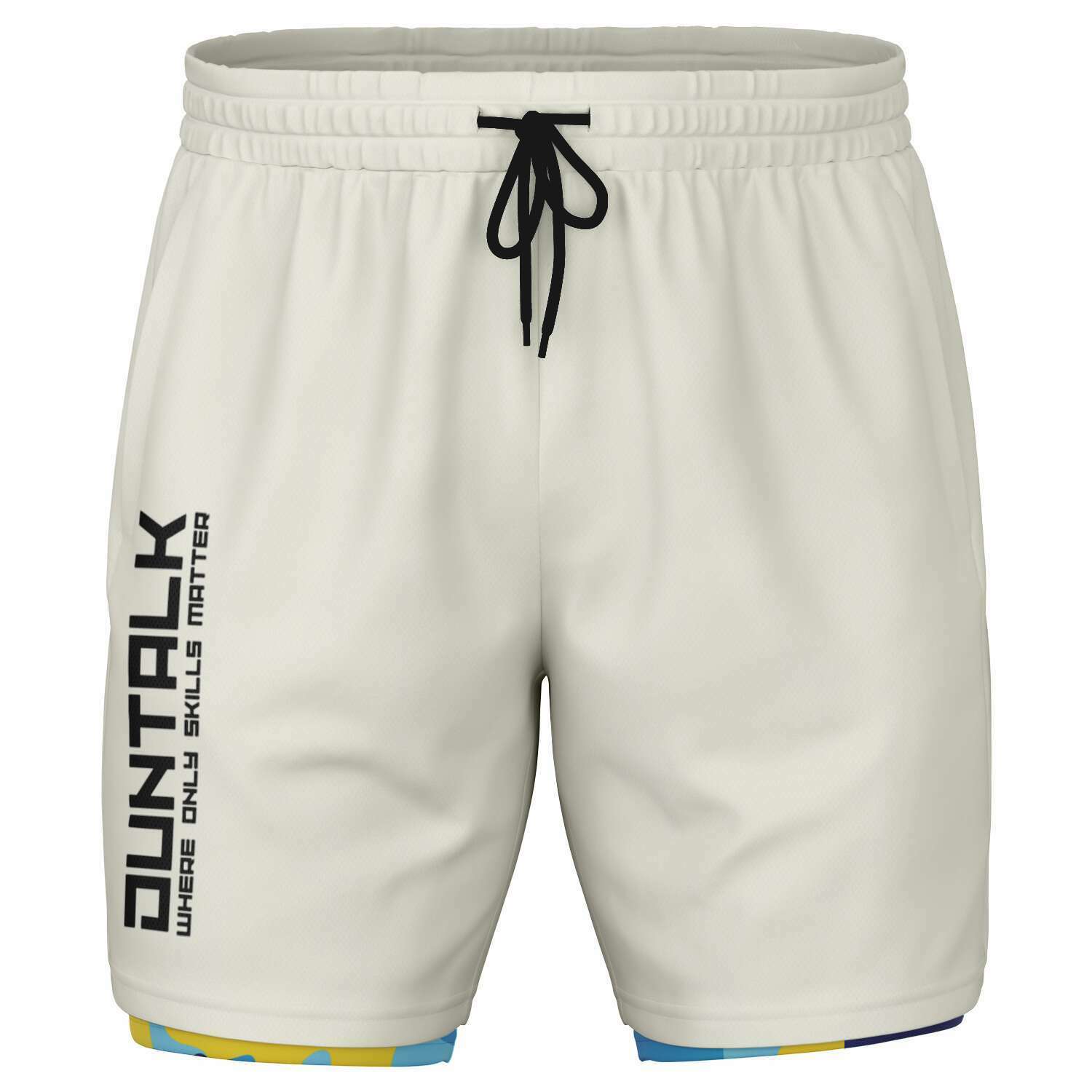 Duntalk "Bench Mob" 2 in 1 Basketball Shorts - Blue Subliminator