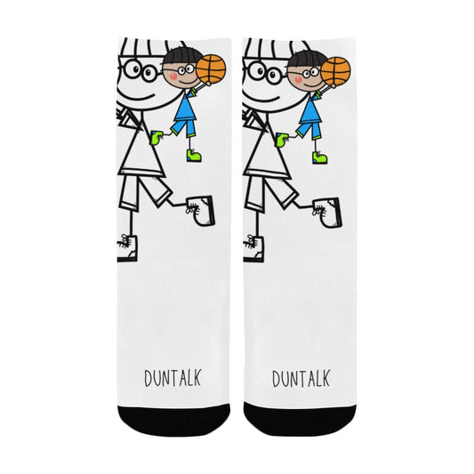 Duntalk "Doodle" Youth Basketball Socks -B2