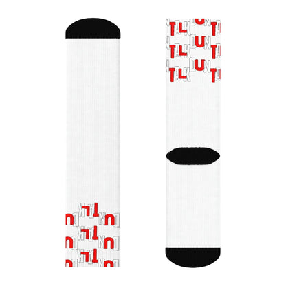 Duntalk "Signature" Premium Socks - Red Printify