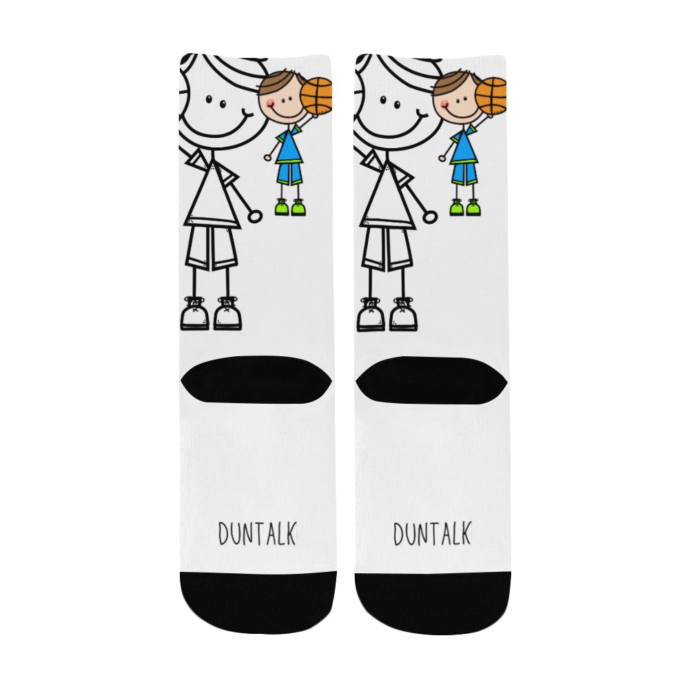 Duntalk "Doodle" Youth Basketball Socks -B1