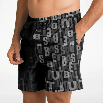 Duntalk "Court Vision" Basketball Mid Shorts - Black