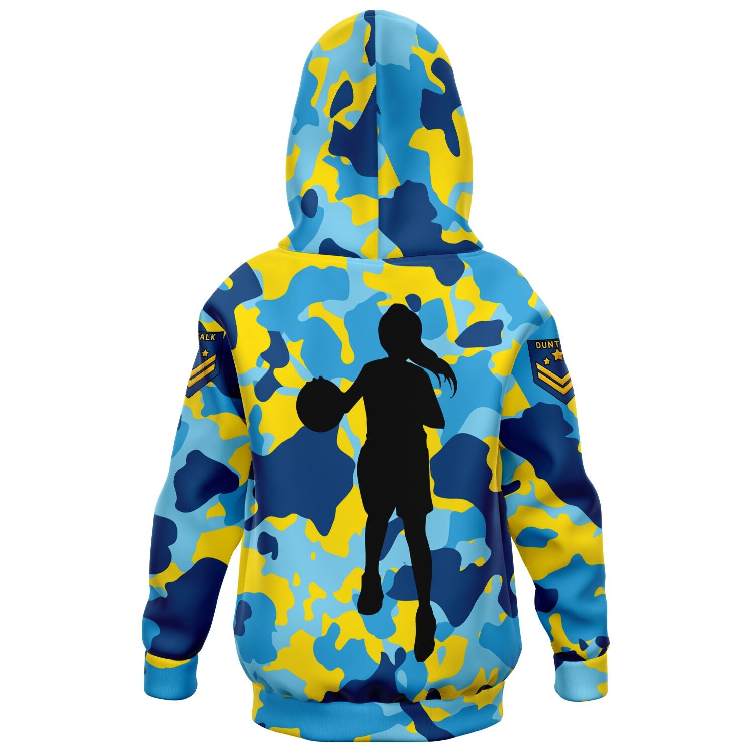 Duntalk "Bench Mob" Basketball Youth Hoodie - Blue Subliminator