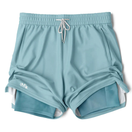 Duntalk "Sky HIgh" 2 in 1 Basketball shorts - Blue Subliminator