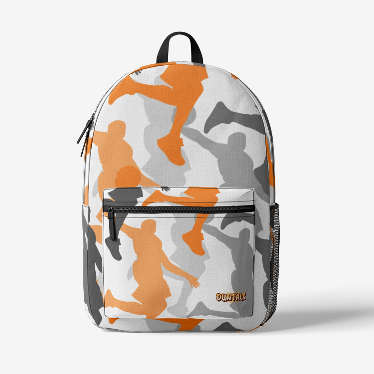 Duntalk "Head Top" Basketball Backpack - White Large