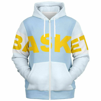 Duntalk "Beyond" Basketball Athletic Zip-Up Hoodie - Yellow Subliminator