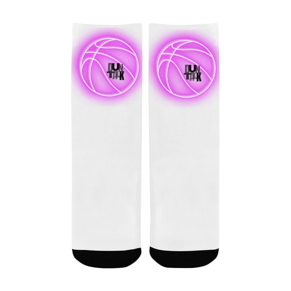 Duntalk "Glow" Kid's Basketball Socks - Pink e-joyer
