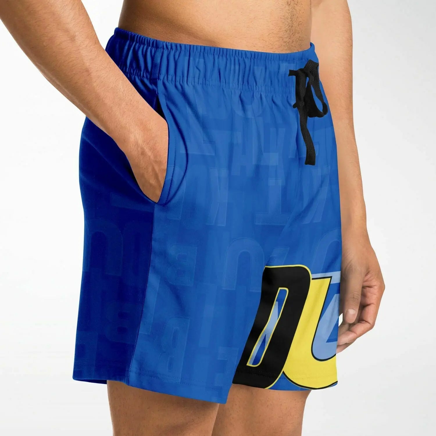 Duntalk "Ball IQ" Basketball Mid Shorts - Blue Subliminator