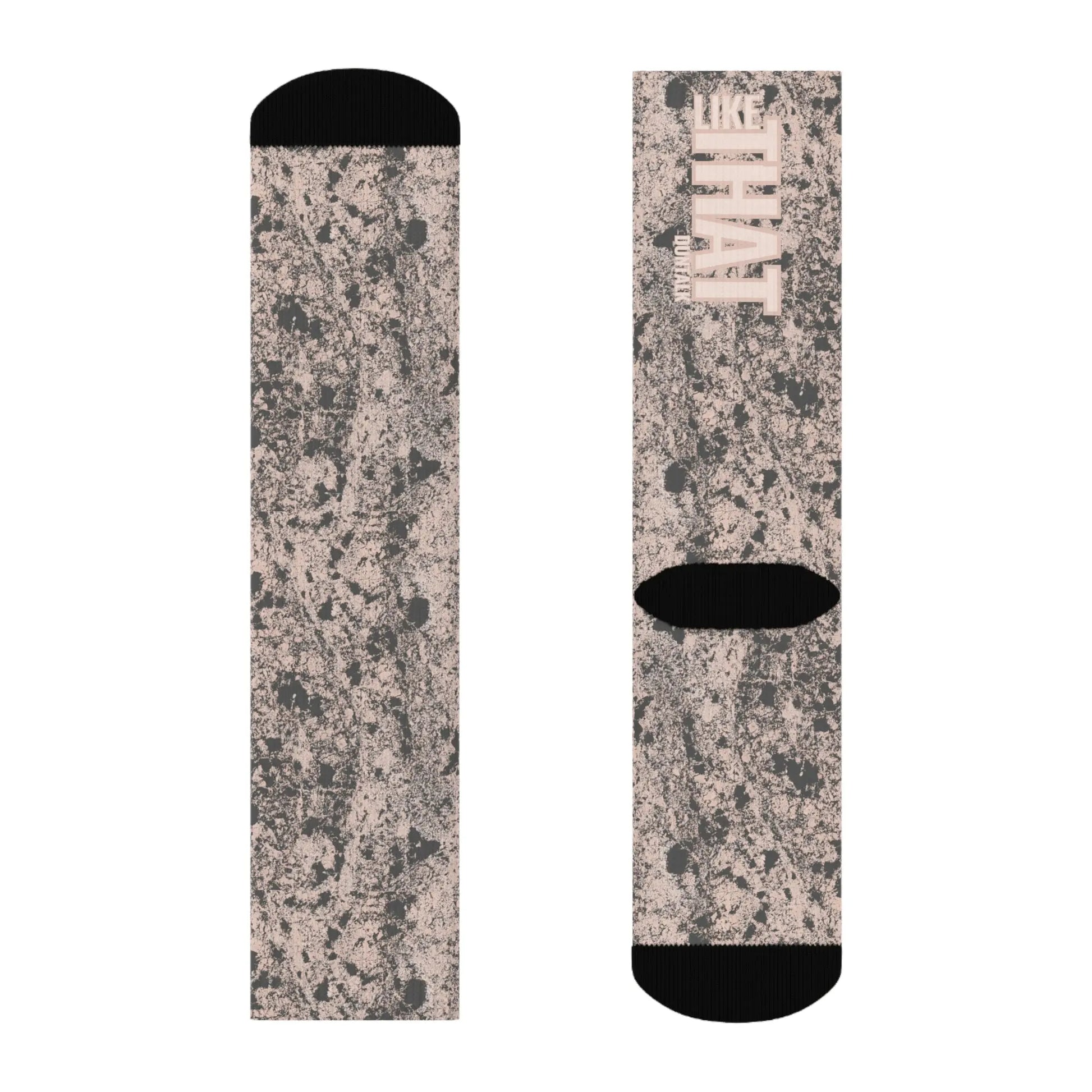 Duntalk "Like That" Basketball Socks - Grey Printify