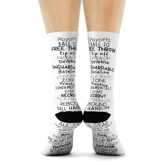 Duntalk "Fundamentals" Basketball Socks Printify
