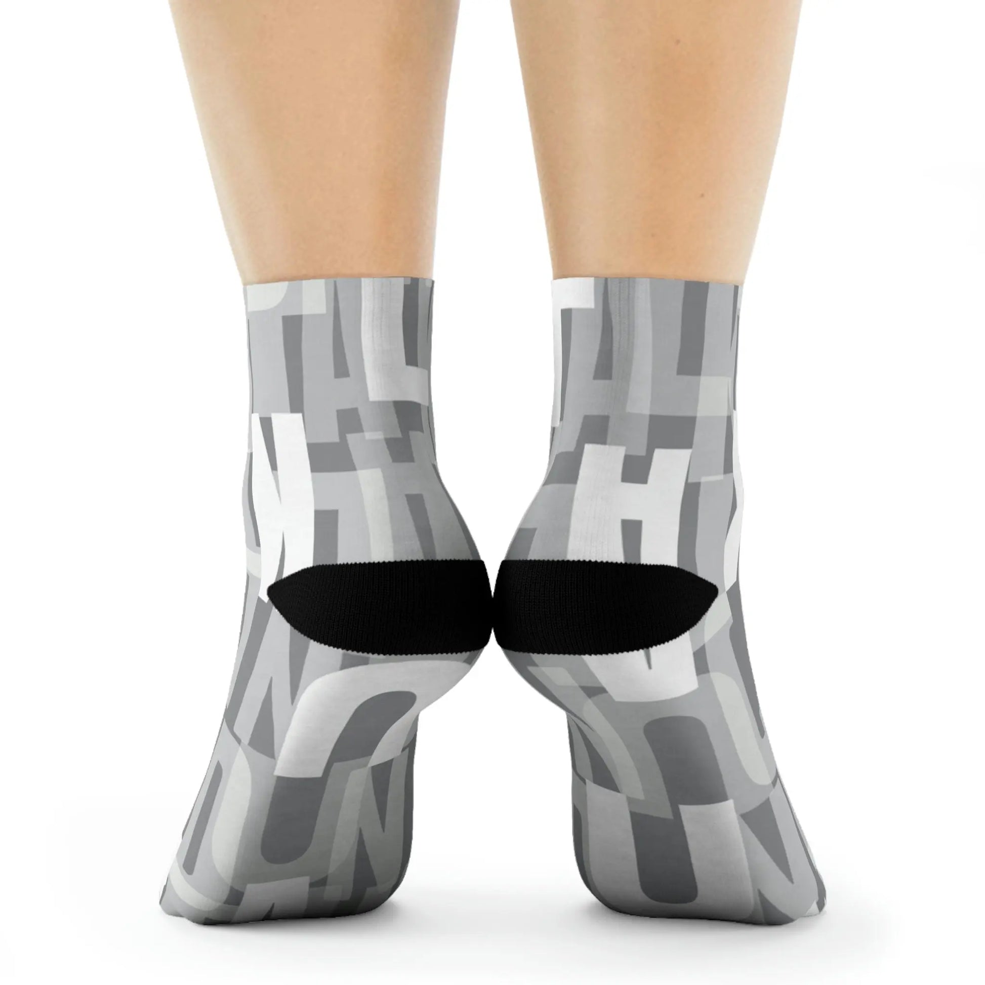Duntalk "Signature" Basketball Socks - Grey Printify