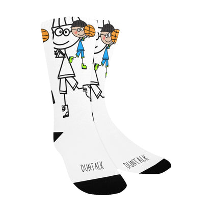 Duntalk "Doodle" Youth Basketball Socks -B2