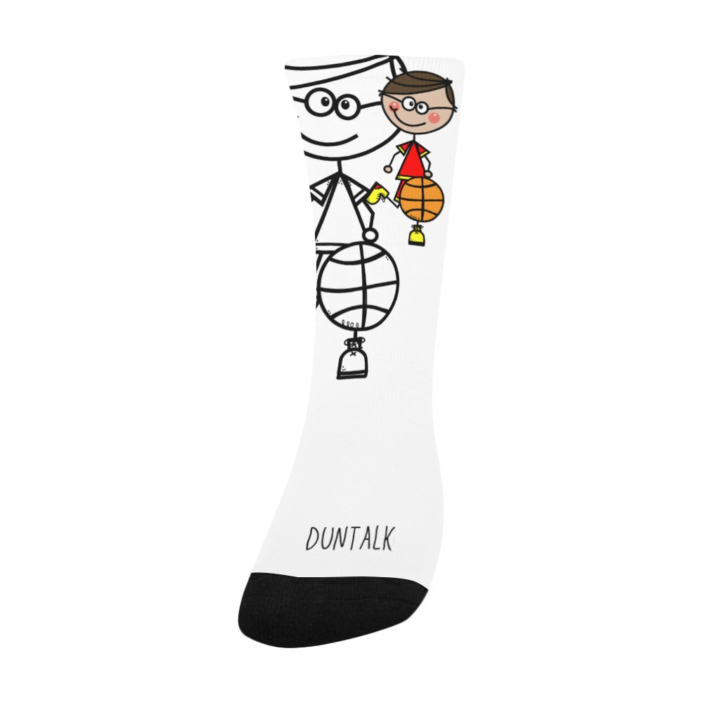 Duntalk "Doodle" Youth Basketball Socks -B5