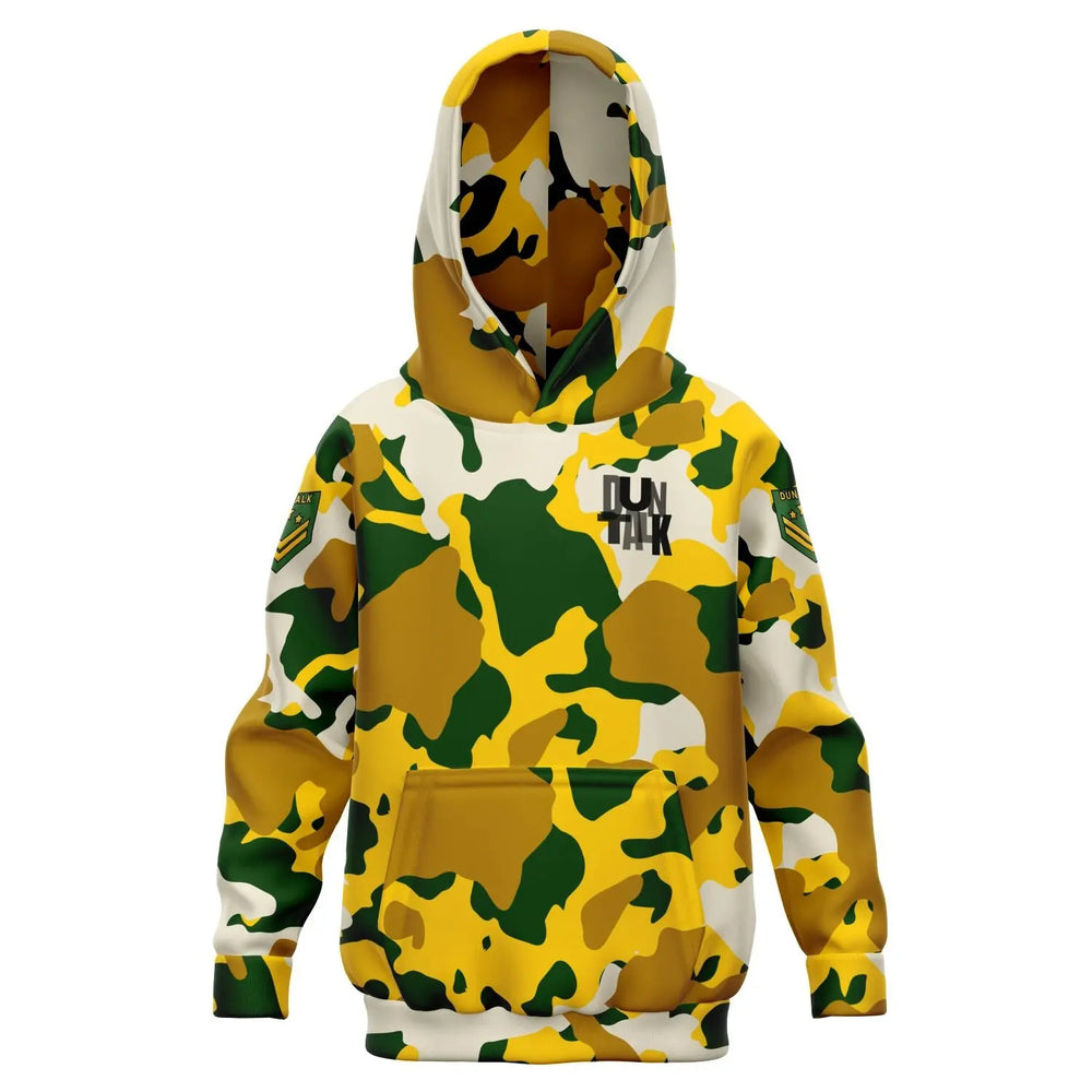 Duntalk "Bench Mob" Basketball Youth Hoodie - Green Subliminator