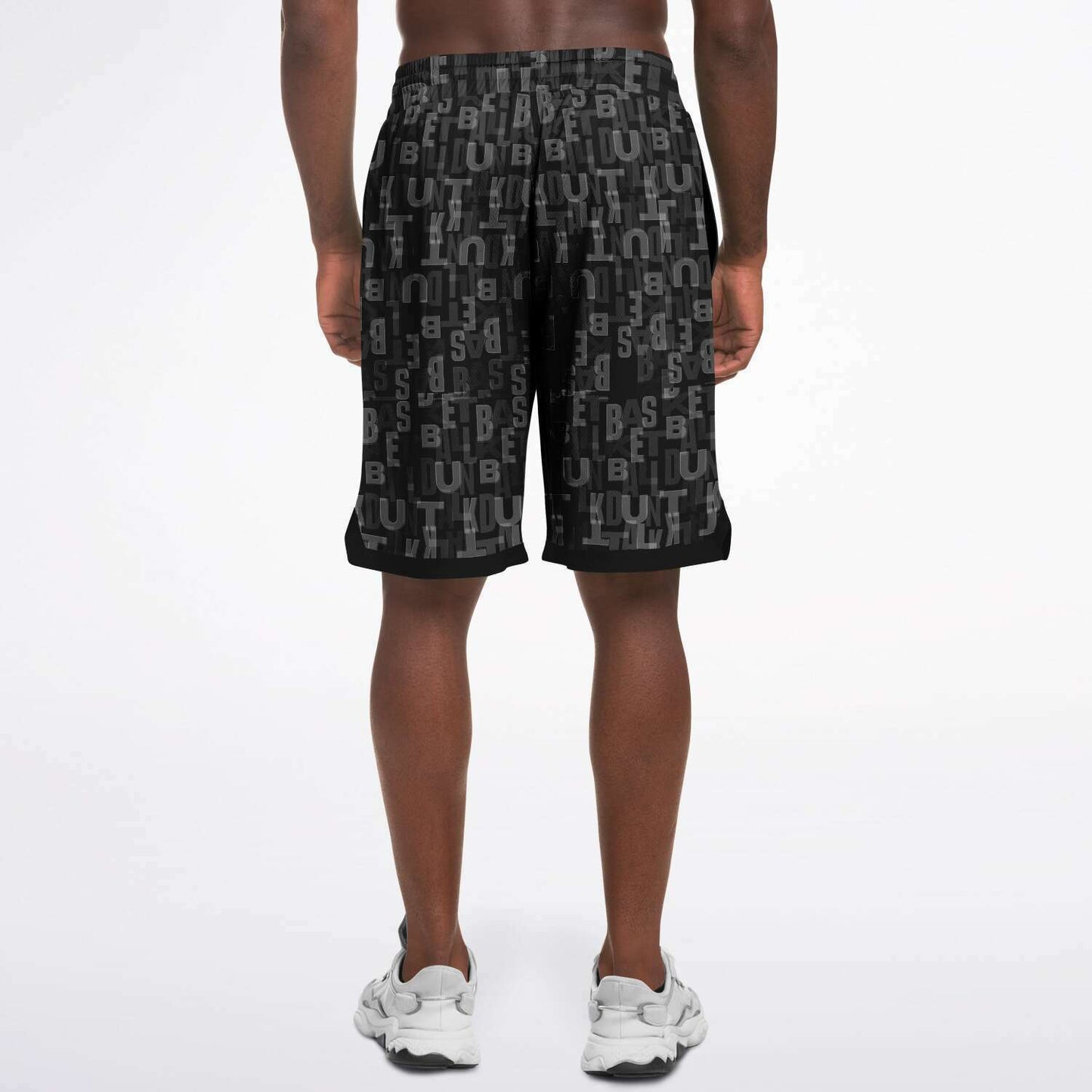 Duntalk "Court Vision" Basketball Shorts - White/Black