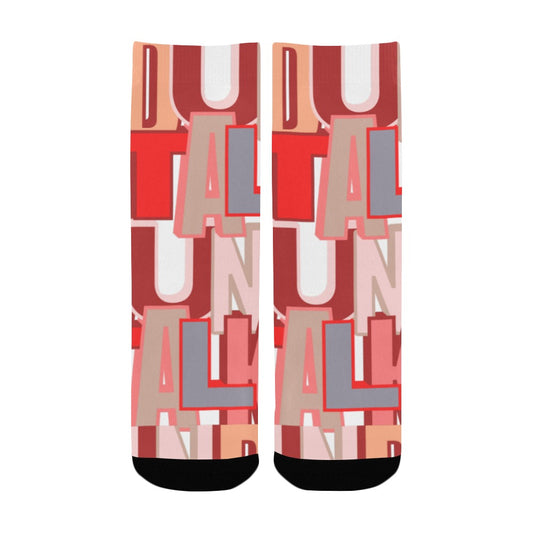 Duntalk "Gurl" Kid's Basketball Socks - Pink e-joyer