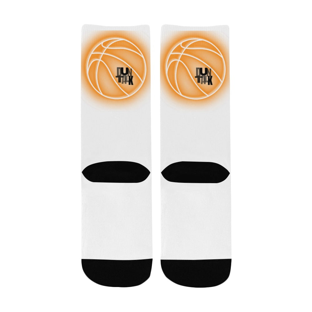 Duntalk "Glow" Kid's Basketball Socks - Orange e-joyer