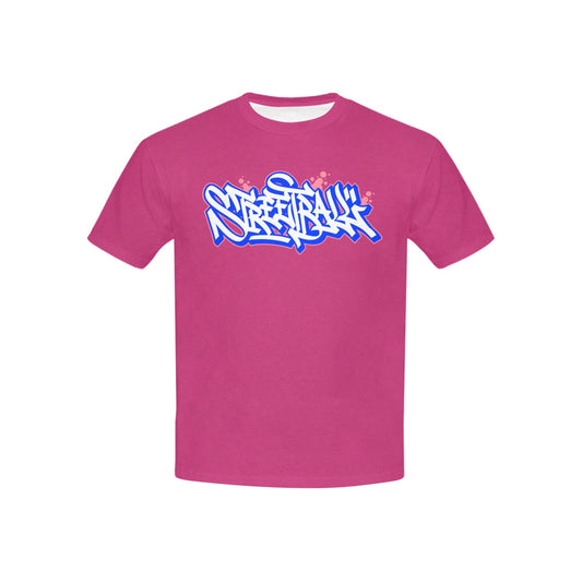 Duntalk "Streetball" Youth Basketball T-shirt - Pink