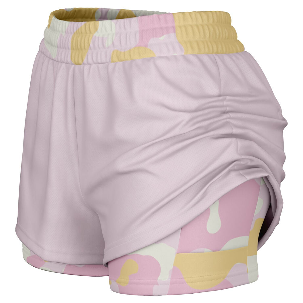 Duntalk "Bench Mob" 2-in-1 Shorts - Pink Subliminator
