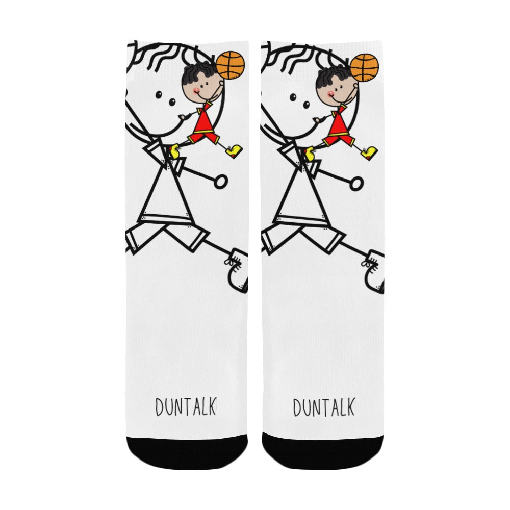 Duntalk "Doodle" Youth Basketball Socks -B7 e-joyer