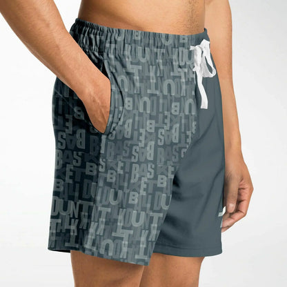 Duntalk "Court Vision" Basketball Mid Shorts - Grey