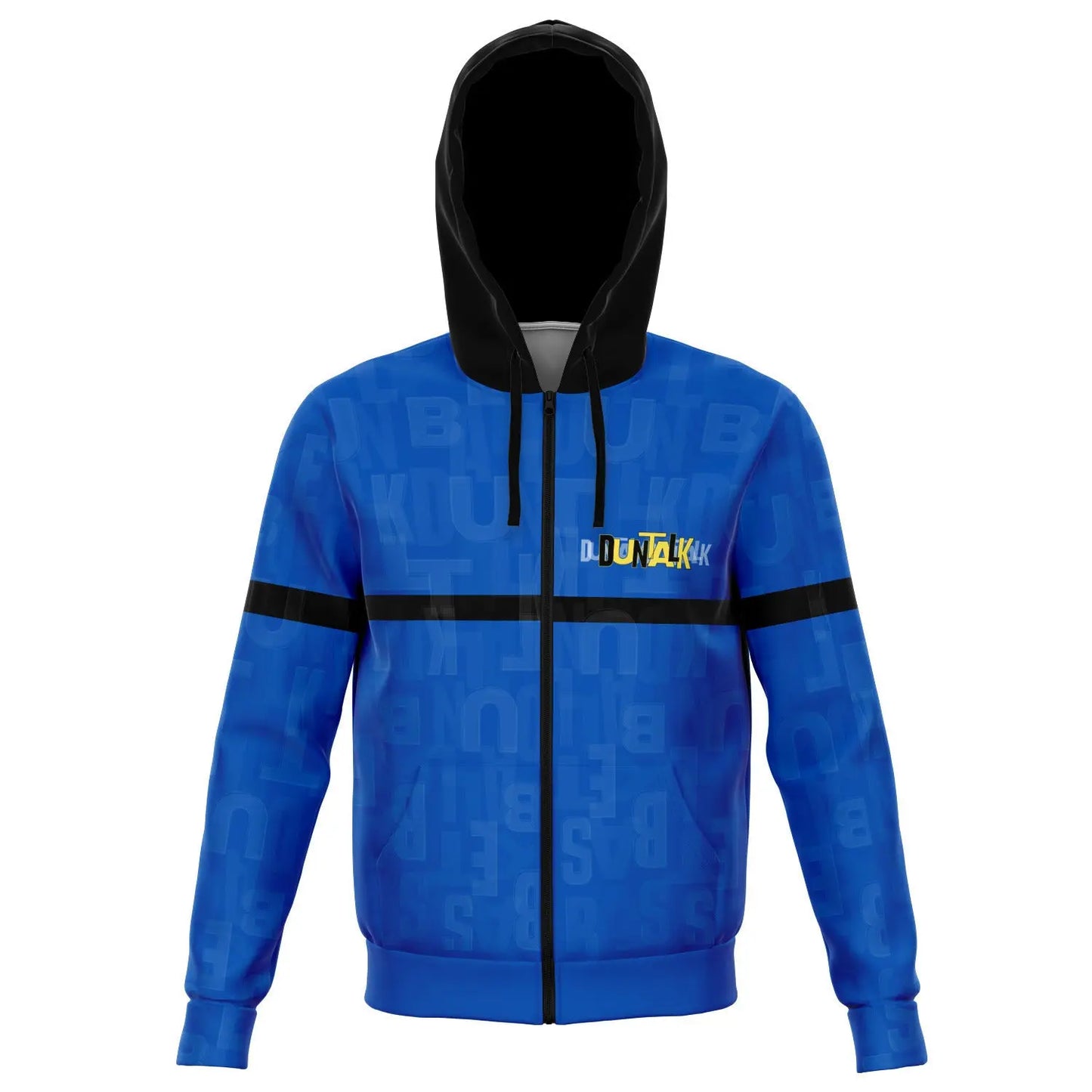 Duntalk "Ball IQ" Basketball Hoodie Jacket - Blue Subliminator