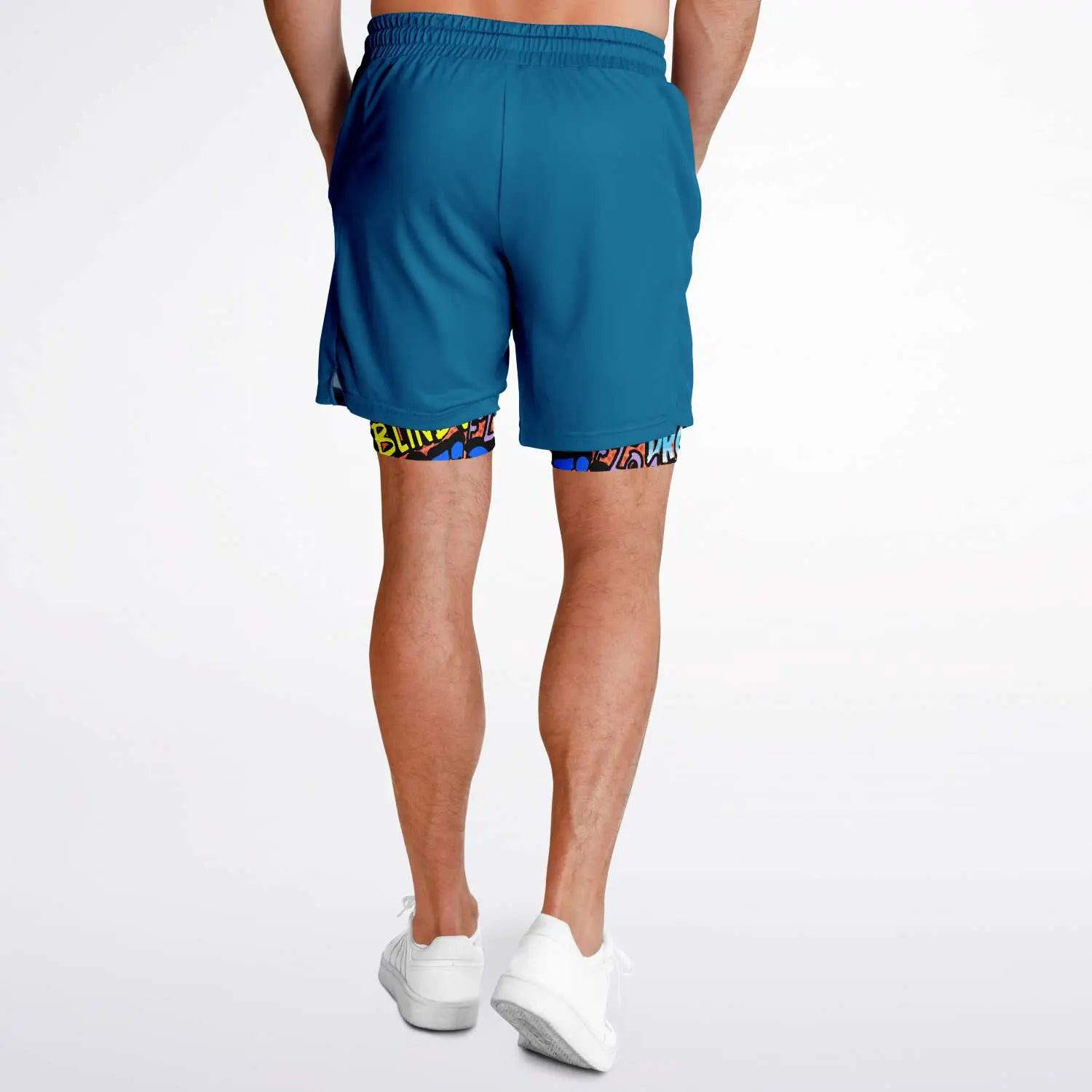 Duntalk "Ball All Day" Basketball Shorts  - Blue Subliminator