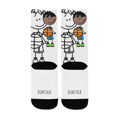 Duntalk "Doodle" Youth Basketball Socks -B3