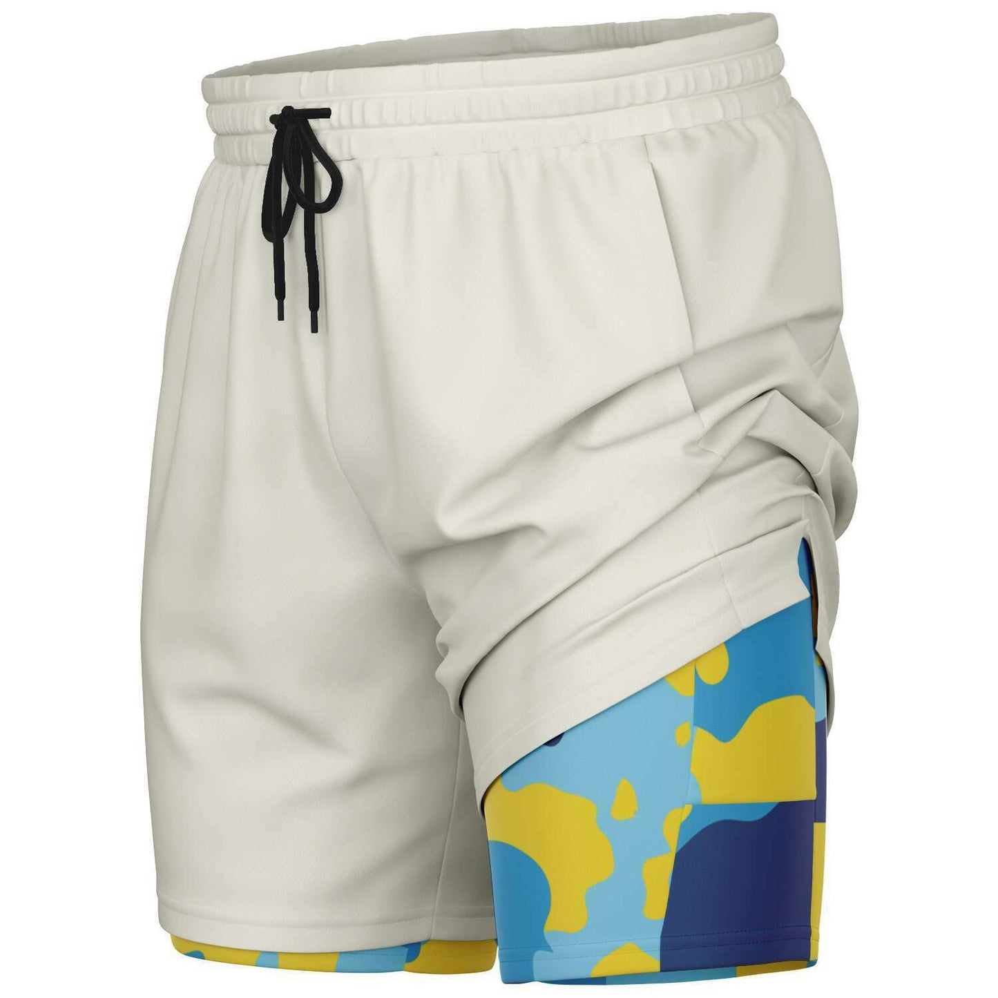 Duntalk "Bench Mob" 2 in 1 Basketball Shorts - Blue Subliminator