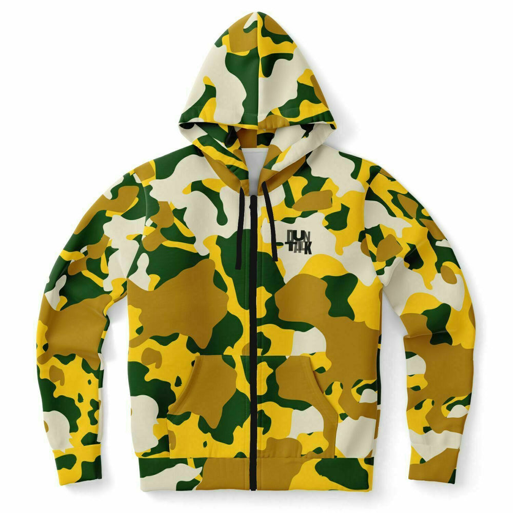 Duntalk "Bench Mob" Zip Up Hoodie Jacket - Green Subliminator