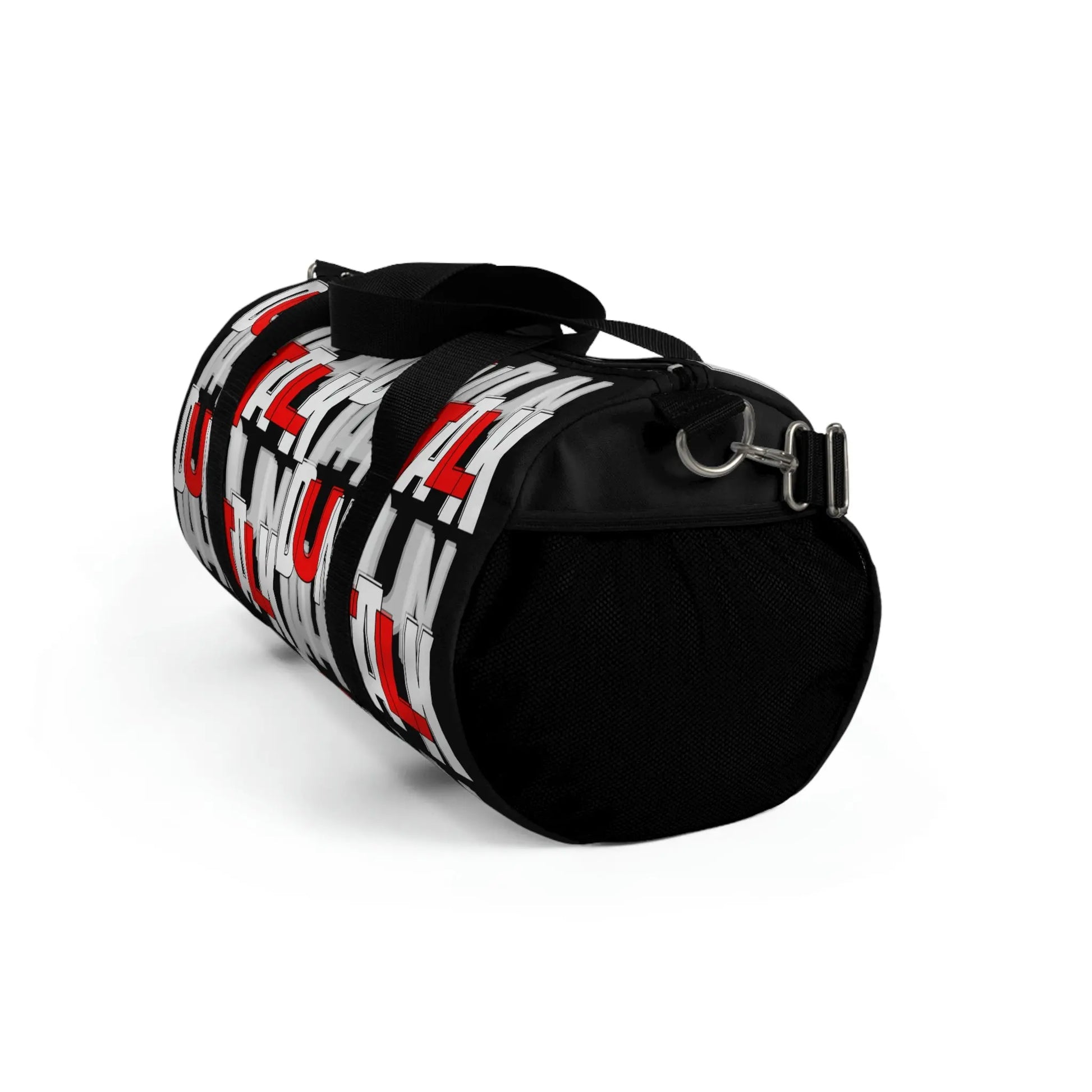 Duntalk "Signature" Canvas Duffle Bag - Red/Black Printify