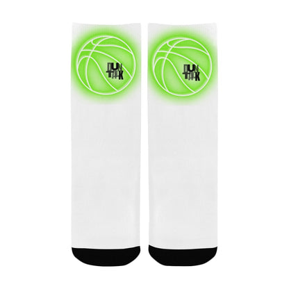 Duntalk "Glow" Kid's Basketball Socks - Green e-joyer