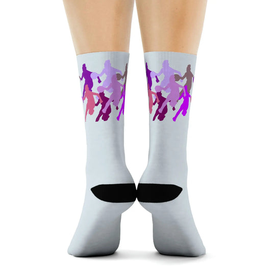Duntalk "D-Up" Female Basketball Socks Printify