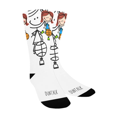 Duntalk "Doodle" Youth Basketball Socks G6
