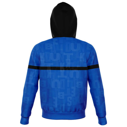 Duntalk "Ball IQ" Basketball Hoodie Jacket - Blue Subliminator