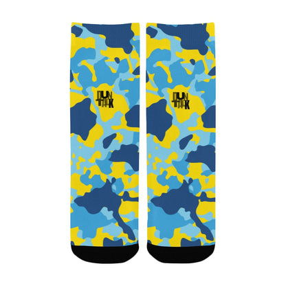 Duntalk "Bench Mob" Kid's Basketball Socks - Blue e-joyer