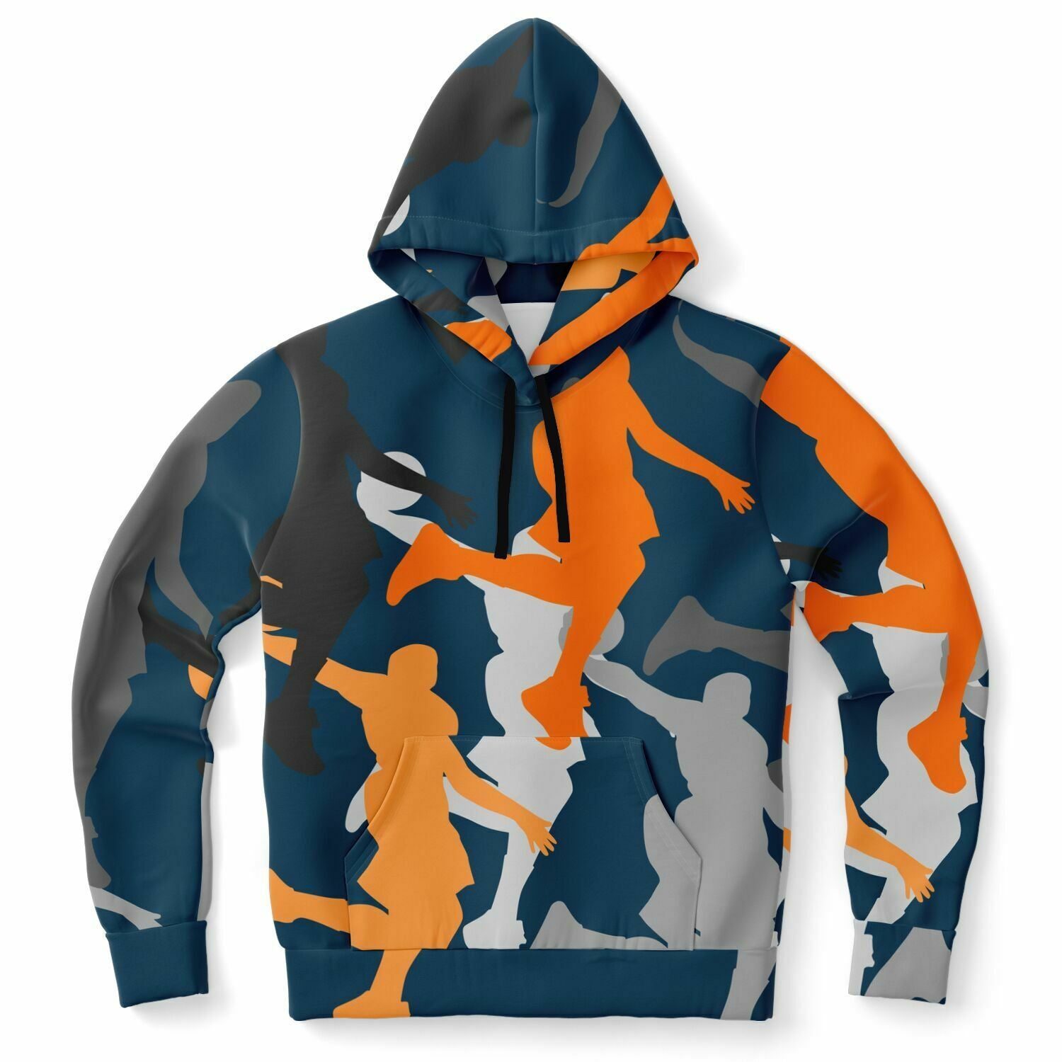 Duntalk "Head Top" Men's Basketball Hoodie - Blue Subliminator