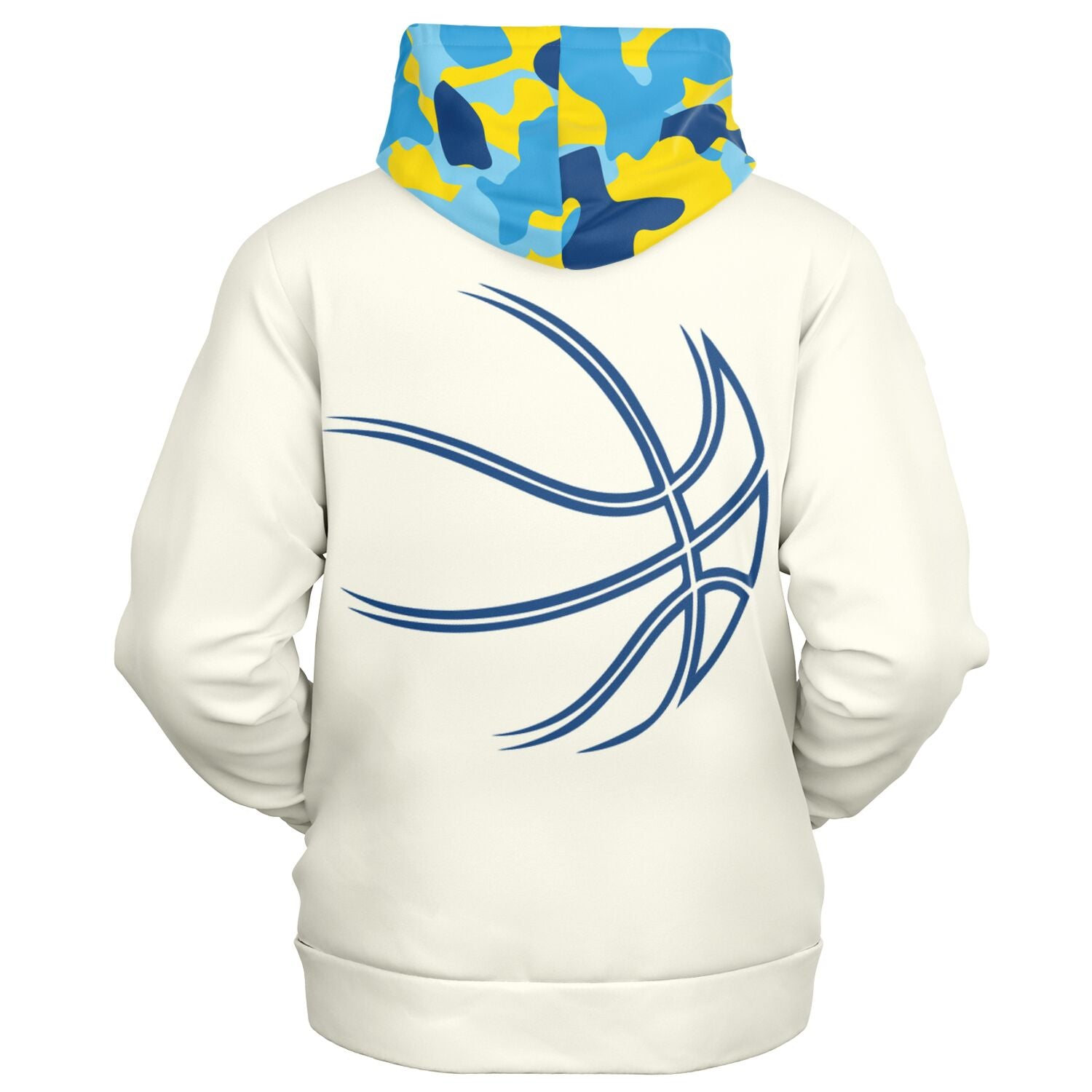 Duntalk "Bench Mob" Basketball Zip-Up Hoodie Jacket - Blue Subliminator