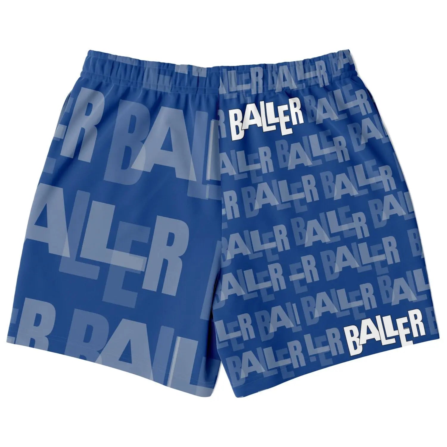 Duntalk "Baller" Basketball Mid Shorts - Blue Subliminator