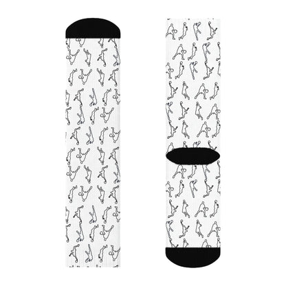 Duntalk "Leather" Basketball Socks Printify