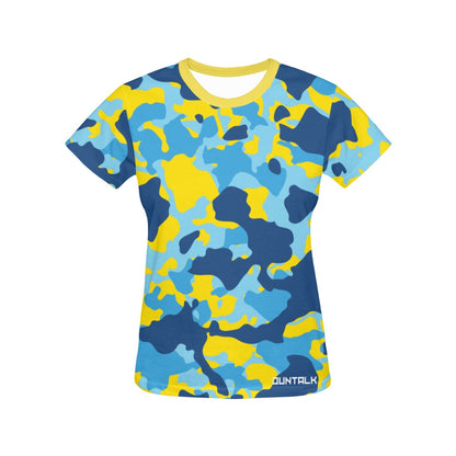 Duntalk "Bench Mob" Women's T-Shirt  - Blue e-joyer