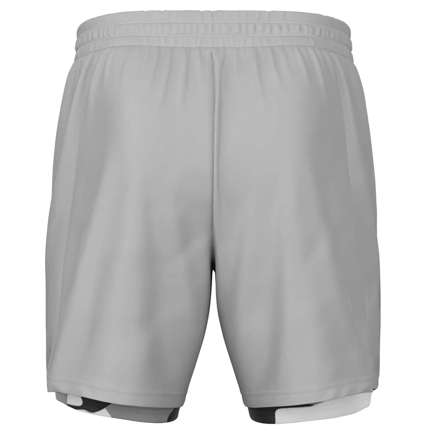 Duntalk "Camo" 2 in 1 Basketball Shorts - Grey Subliminator