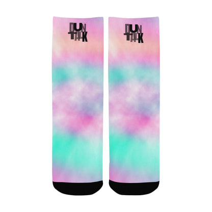 Duntalk "Twisted" Kid's Basketball Socks - Pink