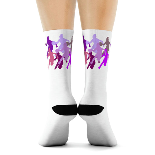 Duntalk "D-Up" Female Basketball Socks Printify