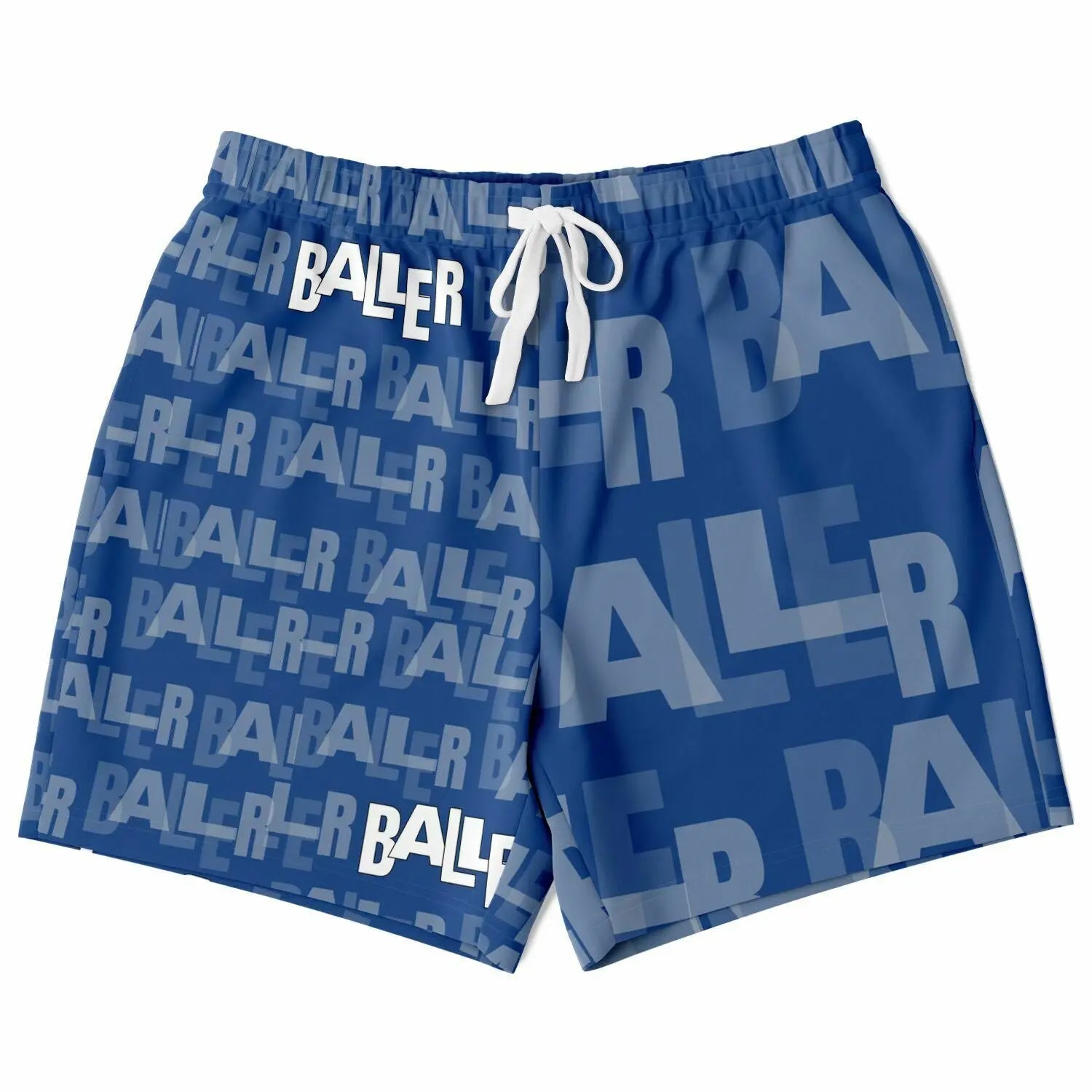 Duntalk "Baller" Basketball Mid Shorts - Blue Subliminator