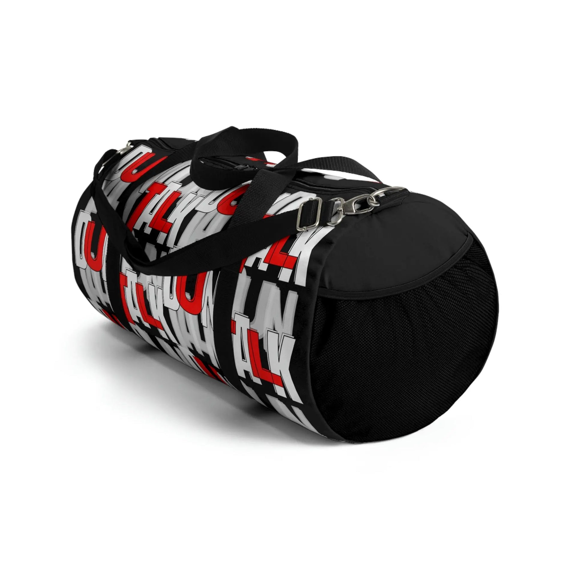 Duntalk "Signature" Canvas Duffle Bag - Red/Black Printify