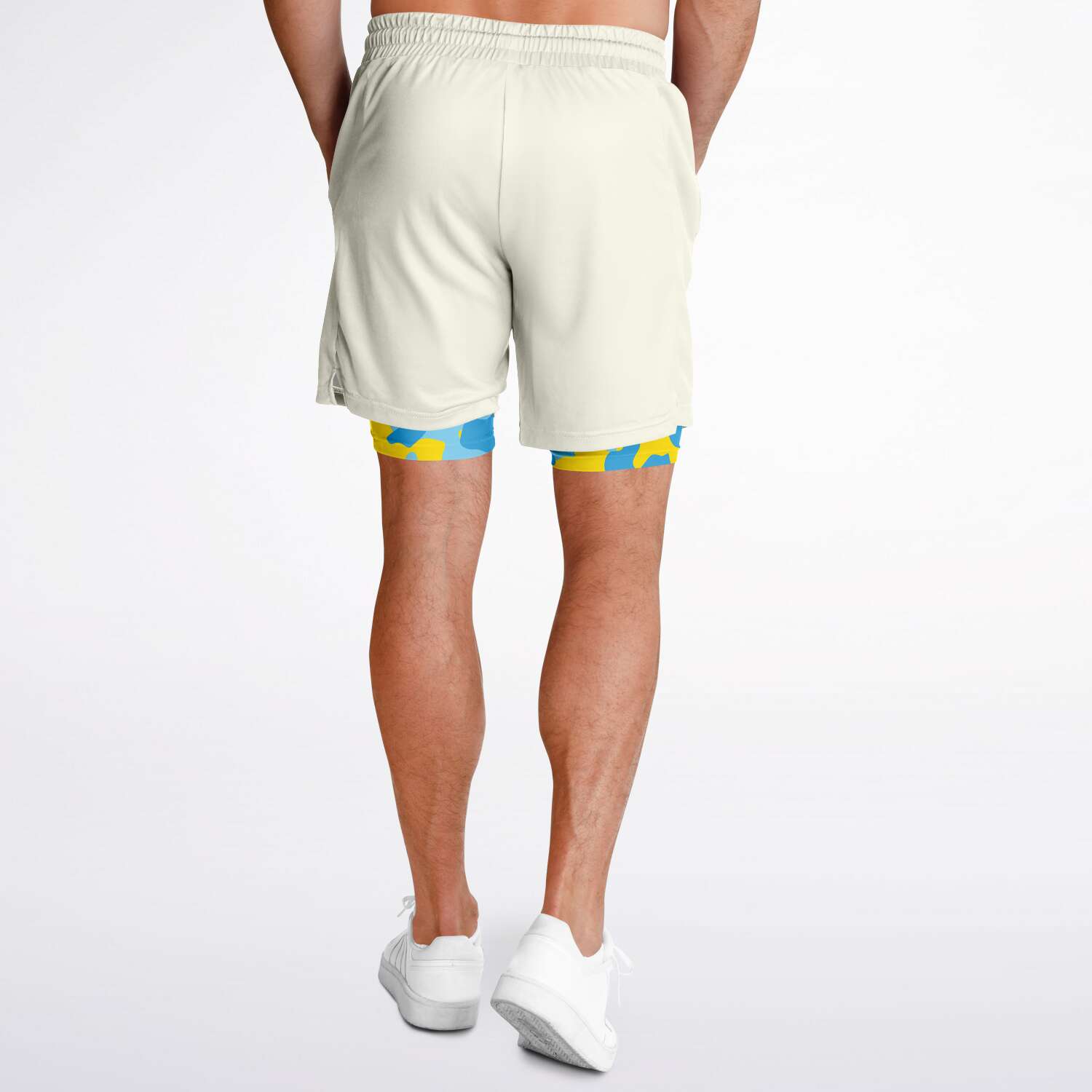 Duntalk "Bench Mob" 2 in 1 Basketball Shorts - Blue Subliminator