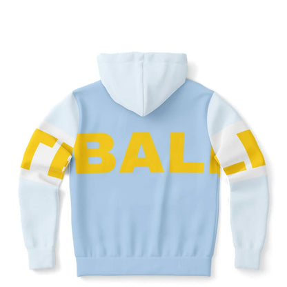 Duntalk "Beyond" Basketball Athletic Zip-Up Hoodie - Yellow Subliminator