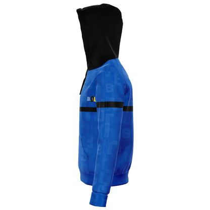 Duntalk "Ball IQ" Basketball Hoodie Jacket - Blue Subliminator