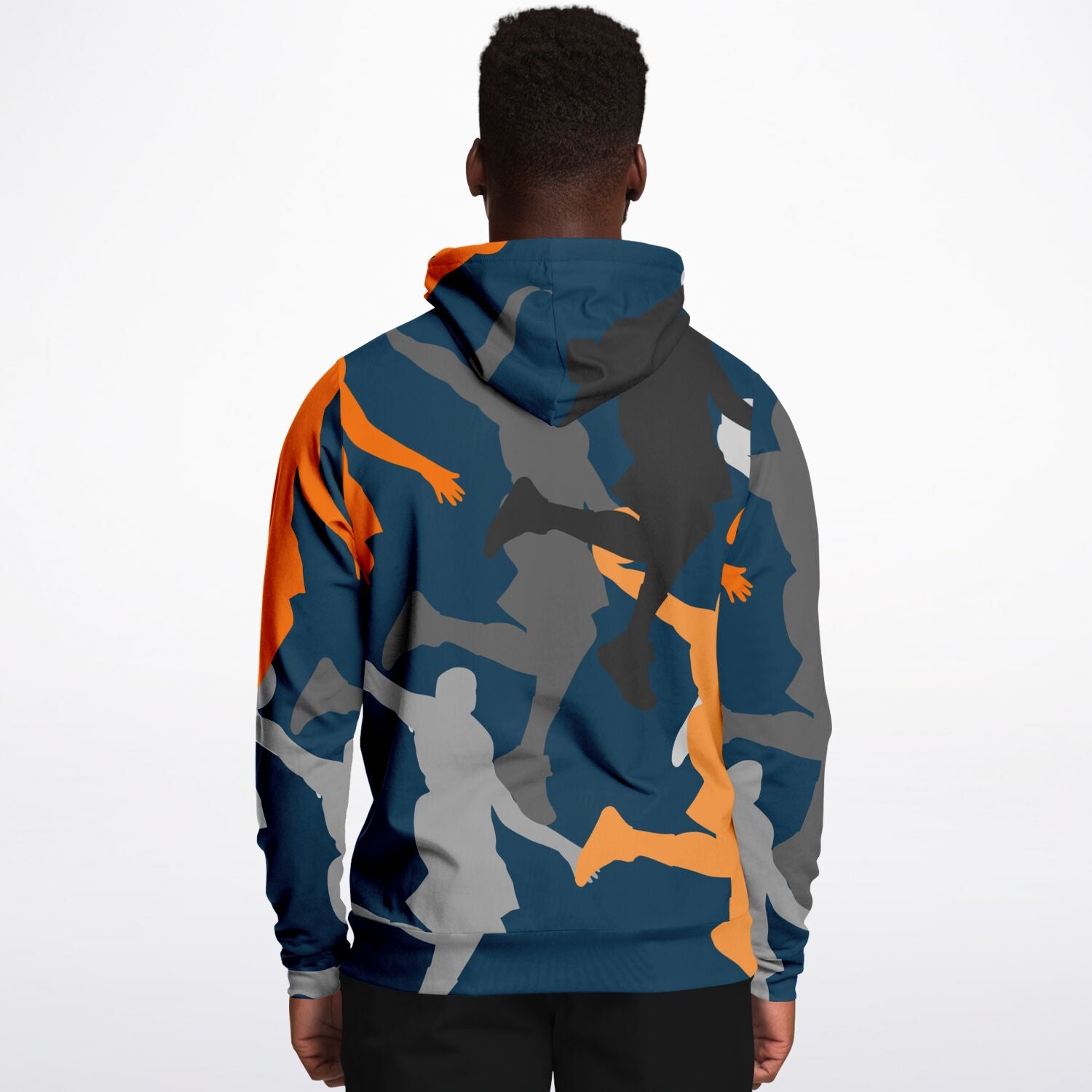 Duntalk "Head Top" Men's Basketball Hoodie - Blue Subliminator